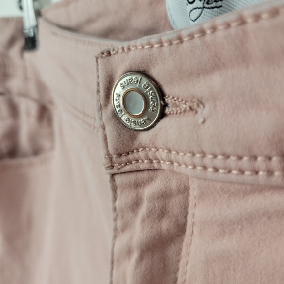 Kensie jeans Womens Effortless Ankle Mid Rise Pink Denim Size 8 - Picture 12 of 16